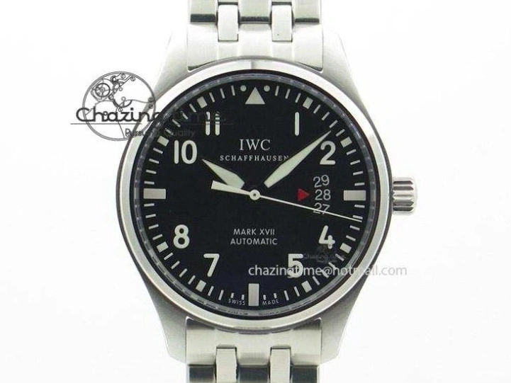 MIROTIME 0519 Compact Mark XVIII IW327001 SS Mk Maker Best Edition Black Dial On SS Bracelet A 7301